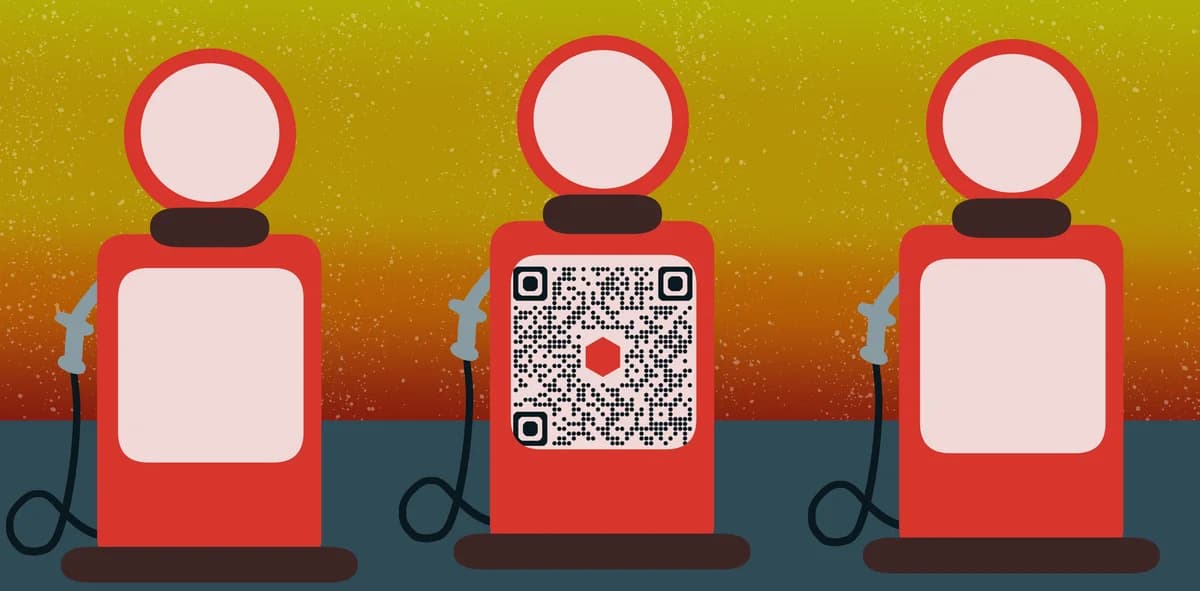 Gas station QR codes for fuel promotions and customer engagement